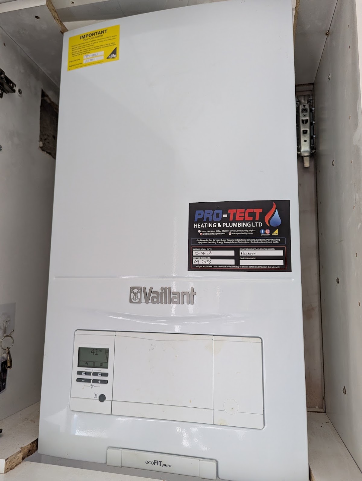 A clean, professional boiler replacement